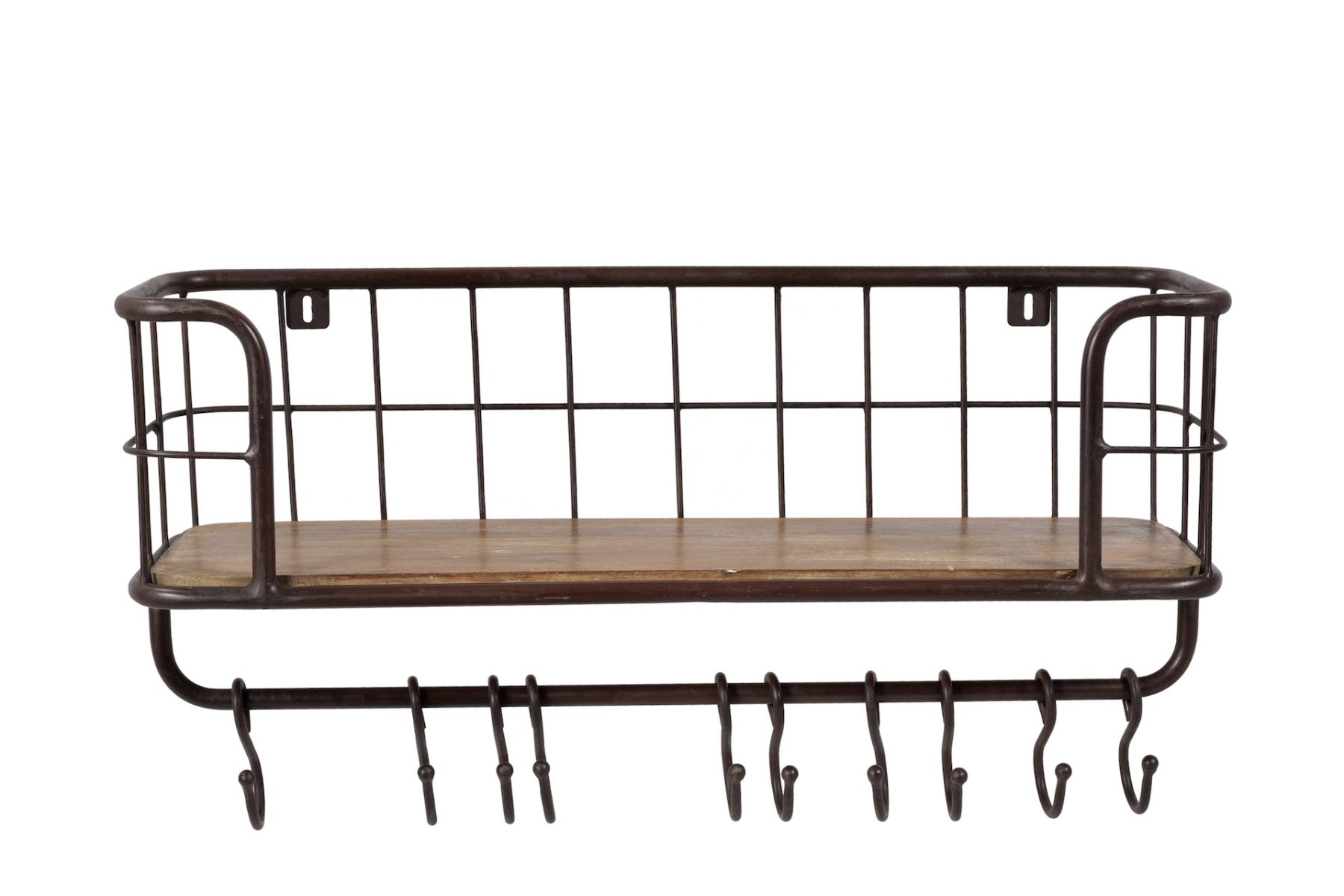 Azimuth - PORTE-MANTEAU MURAL BOIS ET METAL