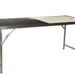 Table pliante design métal et bois
