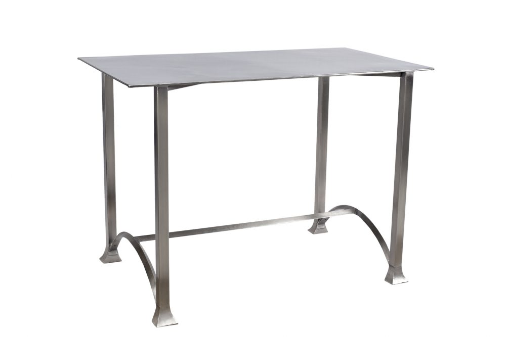 Table semi-haute inox