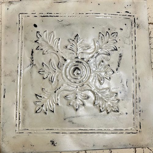 PLAQUE DE TÔLE GAUFRÉE de style Victorien 62X62 cm (Copie)