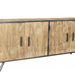 Buffet vintage fer et bois de manguier