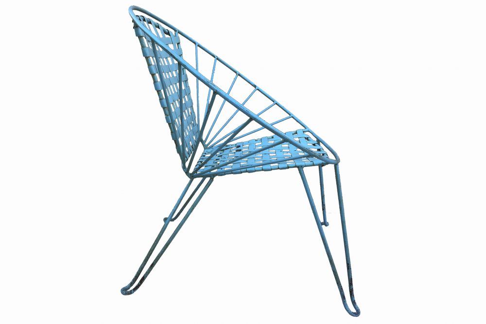 Profil d'une chaise Acapulco blue