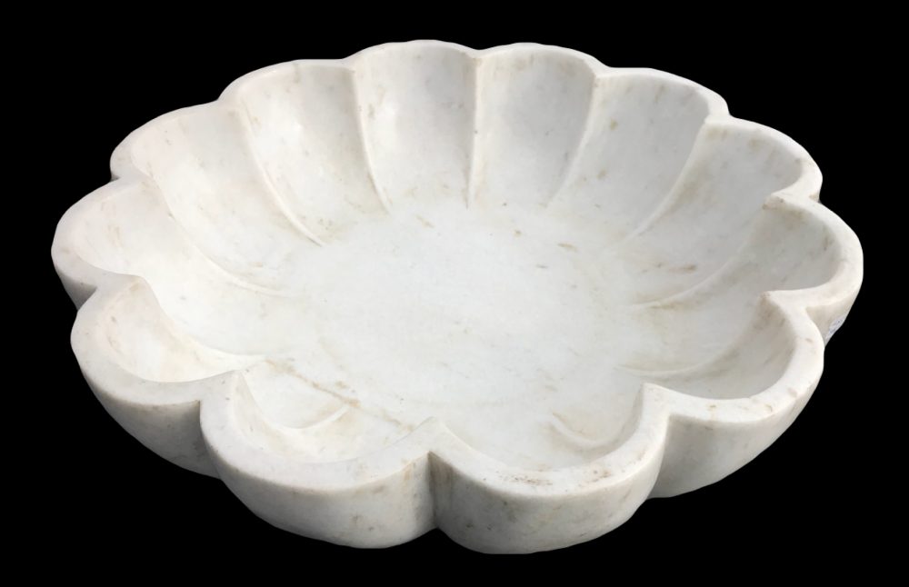 grande plat en marbre, fabrication artisanale